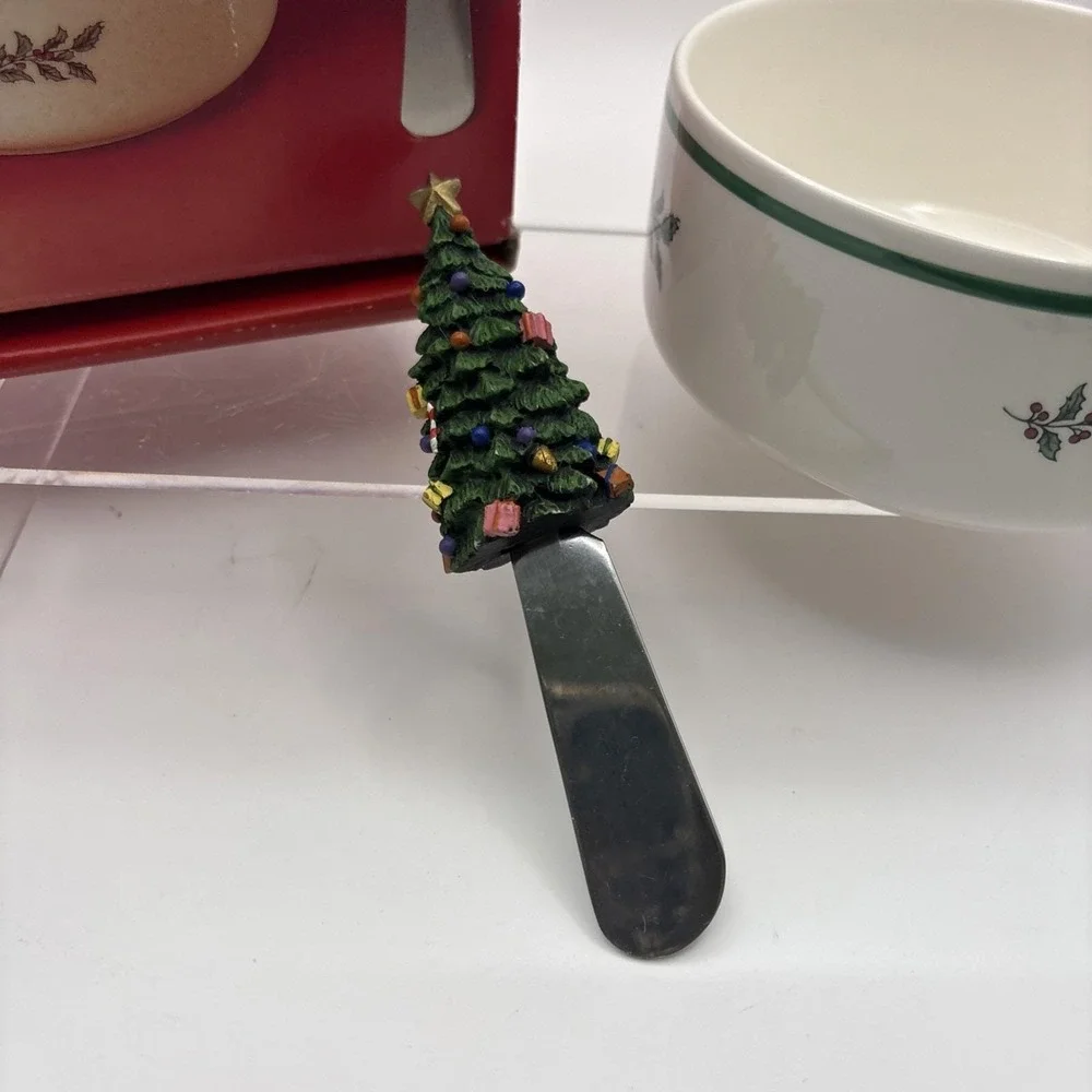 Christmas Giftware~Nikko~Cheese Spreader Set~Made in Japan~IOB
